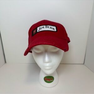 Red Jim Beam Adjustable Hat